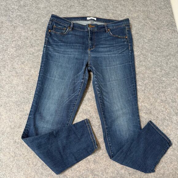 Loft Women’s Modern Skinny Dark Wash Denim Jeans Size 32 - Picture 1 of 10